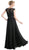 Cinderella Divine - Floral Applique with Illusion Bateau A-line-Dress