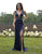 Primavera Couture - 3225 Fully Sequined Plunging V Neck Gown In Blue