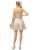 Dancing Queen - 3229 Embellished Sweetheart A-line Dress In Gold