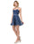 Dancing Queen - 3229 Embellished Sweetheart A-line Dress In Blue