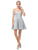 Dancing Queen - 3229 Embellished Sweetheart A-line Dress In Silver