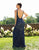 Primavera Couture - 3232 Bedazzled Plunging V-neck Sheath Dress