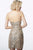 Jovani - 3233 Sequined Plunging V-neck Sheath Dress In Gold