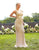 Primavera Couture - 3234 Embellished Plunging V-neck Fitted Dress In Neutral