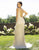 Primavera Couture - 3237 Embellished Plunging V-neck Trumpet Dress In Neutral