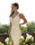 Primavera Couture - 3237 Embellished Plunging V-neck Trumpet Dress In Neutral