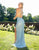 Primavera Couture - 3241 Sequined Halter Sheath Dress With Slit In Blue