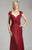 Lara Dresses - Cap Sleeves Beaded Lace Sweetheart Gown 32419 in Red