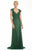 Lara Dresses - Cap Sleeves Beaded Lace Sweetheart Gown 32419 in Green