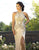Primavera Couture - 3242 Bedazzled Halter Neck Sheath Dress In Neutral