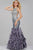 32427 Crystal Embellished Feather Mermaid Dress