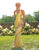 Primavera Couture - 3243 Vibrant Contrast Floral Beaded Gown In Yellow and Multi-Color