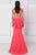 Floral Applique Peplum Dress 2766