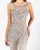 Primavera Couture - 3250 Embellished Bateau Neck Jumpsuit In Neutral and Silver