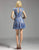 Lara Dresses - Cap Sleeves Adorned Lace Jewel A-Line Dress  32502 in Blue and Neutral