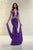 Xtreme Prom - Beaded Plunging V-neckline Gown 32512 in Purple