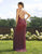 Primavera Couture - 3253 Lattice Textured Strappy Sheath Gown In Red