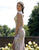 Primavera Couture - 3254 Cowl Back Cap Sleeve Sequined Gown In Neutral