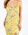 Primavera Couture - 3258 Beaded Butterfly Motif High Slit Gown In Yellow and Multi-Color