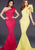 32602 Bow Accented Asymmetrical Mermaid Gown