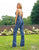 Primavera Couture - 3261 Sequined Plunging V-neck Jumpsuit In Blue