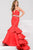 Crystal Embellished Sweetheart Ruffled Mermaid Gown 32630