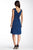 Adrianna Papell - 81845870 Surplice Neck Cascading Tier Chiffon Dress In Blue