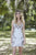 Primavera Couture - 3301 Plunging Lace Up Back Sequined Dress In White