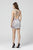 Primavera Couture - 3302 V-Neckline Embellished Sheath Dress In Silver