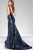 Low Back Long Sequined Prom Dress 33040
