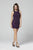 Primavera Couture - 3306 Sleeveless Scoop Neck Beaded Cocktail Dress In Purple