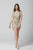 Primavera Couture - 3306 Sleeveless Scoop Neck Beaded Cocktail Dress In Neutral