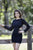 Primavera Couture - 3307 Long Sleeve Multi-Cutout Beaded Dress In Black