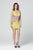 Primavera Couture - 3309 Sequined Plunging Vneck Sheath Cocktail Dress In Yellow