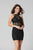 Primavera Couture - 3311 Sequined Halter Cowl Back Dress In Black