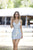 Primavera Couture - 3314 Sequin and Beaded Stripe Sexy Cocktail Dress In White