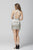 Primavera Couture - 3315 Embellished Halter Sheath Cocktail Dress In White