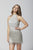 Primavera Couture - 3315 Embellished Halter Sheath Cocktail Dress In White