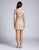 Lara Dresses - 33169 Embellished Long Sleeve Sheath Dress In Neutral