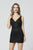 Primavera Couture - 3318 Beaded V-neck Sheath Dress In Black