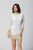 Primavera Couture - 3320 Bead Embellished High Neck Dress In White