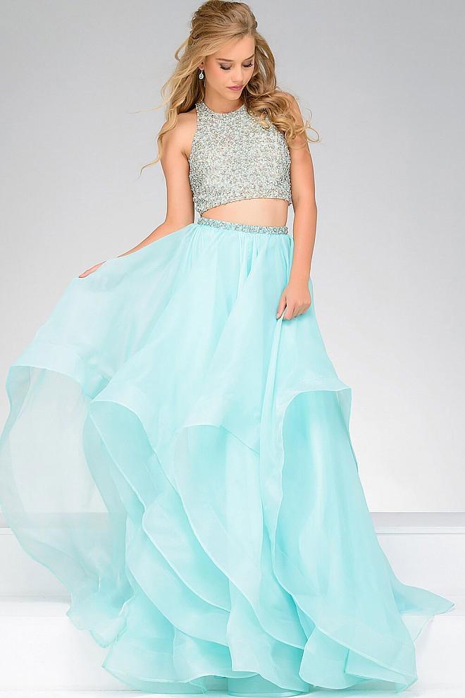 Two Piece Embellished Top  Ballgown 33220