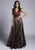 Lara Dresses - 33239 Cap Sleeve V-neck Embellished A-line Dress In Red