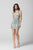 Primavera Couture - 3323 Beaded Plunging V-neck Sheath Dress In Blue