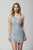 Primavera Couture - 3324 Embellished Cut-Out Side Sheath Dress In Blue