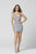 Primavera Couture - 3331 Embellished Deep V-neck Sheath Dress In Gray