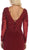 May Queen - MQ1630 Lace Appliqued Plunging V-Neck Gown In Red