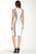Jax - 1PYJ29M Bateau Scuba Sheath Dress in White and Black