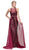 Eureka Fashion - Sequined Illusion Halter Evening Dress With Sheer Overlay