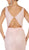 May Queen - RQ7607 Beaded Mesh Mermaid Long Gown In Pink